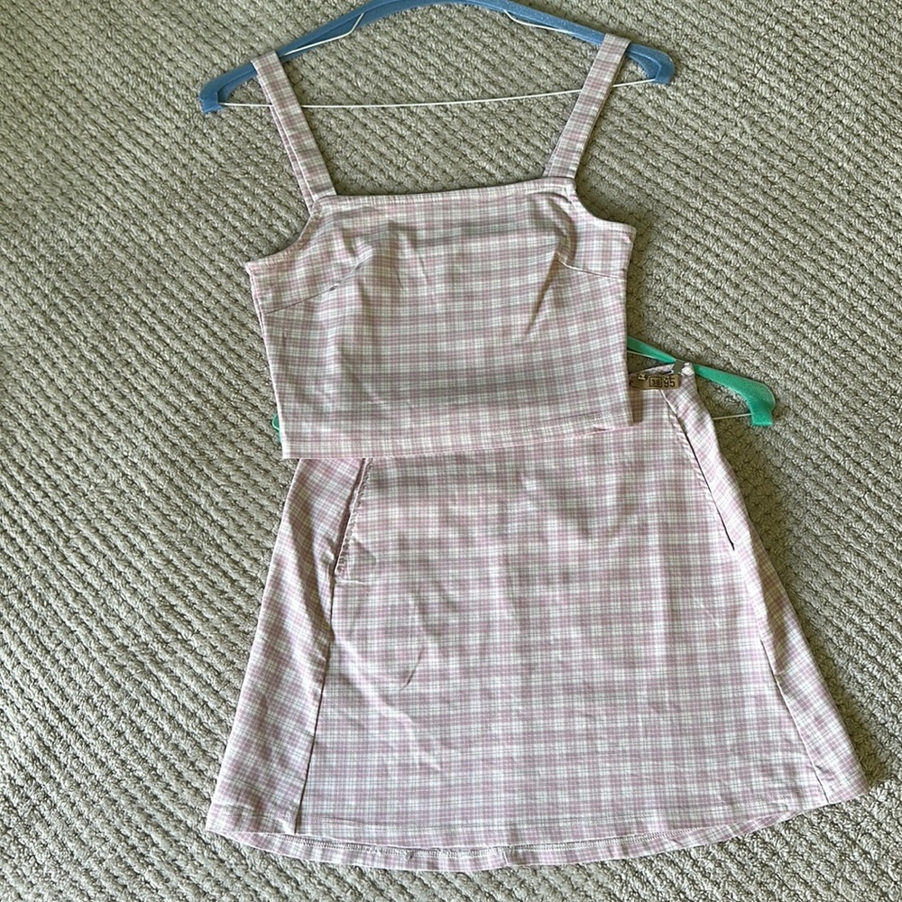 Matching set tank and skirt